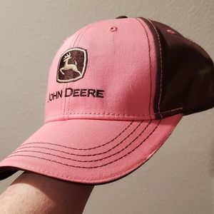 Women's Pink & Brown John Deere Hat